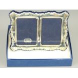 SILVER DOUBLE PHOTO FRAME with original box