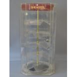 SHAEFFER perspex rotating counter display, 67cms H