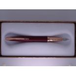 CROSS - Modern Sandblasted Claret Red ATX Cross fountain pen with stainless steel Cross nib. In