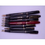 WATERMAN - Collection of Vintage Waterman fountain pens: 1. late 1940s-early 1950s Black Champion