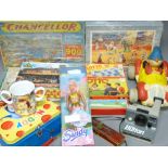 VINTAGE & LATER TOYS & COLLECTABLES to include a boxed Cindy Princess Mermaid, Noddy tin lunch box