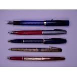 SHEAFFER - 3 Vintage Sheaffer fountain pens: 1. 1950s-60s Blue Sheaffer Imperial I Cartridge