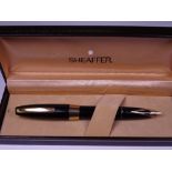 SHEAFFER - Vintage (1959-1968) Black Sheaffer PFM III fountain pen with gold trim and wide cap