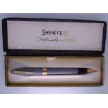 SHEAFFER - Vintage (1950s) Grey Sheaffer Craftsman 52 Touchdown model fountain pen with gold trim