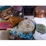 MIXED COLLECTABLES, a good mixed quantity including vintage scales and weights, a model Crescent