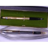 CROSS - Modern Chrome Cross Century II Medalist fountain pen with gold trim and Cross M nib. In