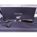 MONTBLANC - Black Montblanc Meisterstück Solitaire mechanical pencil with Gold trim. Takes 0.7mm