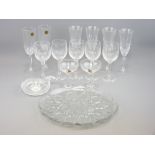 ITALIAN CRYSTAL & OTHER DRINKING GLASSWARE including a pair of Babycham glasses