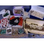 QUALITY VINTAGE & LATER COSTUME JEWELLERY by Christian Dior, Trifari and others to include a