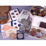 VINTAGE & LATER BRITISH & CONTINENTAL COINAGE a good quantity to include a George III Britannia 1797