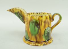 STUDIO CERAMICS: WALTER KEELER WHIELDON-STYLE GLAZED JUG, 18cms wide