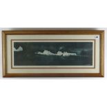 JOHN KNAPP -FISHER limited edition (528/1000) print - entitled to margin 'Abereiddy Evening', signed