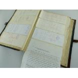 ANTIQUE LEDGER SUPPLIED BY WATERLOW & SONS DATED 1899, containing a quantity of late 19th and