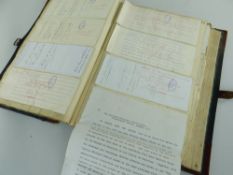 ANTIQUE LEDGER SUPPLIED BY WATERLOW & SONS DATED 1899, containing a quantity of late 19th and