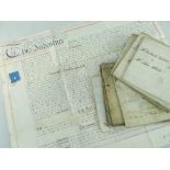 HISTORIC INDENTURES fifteen assorted vellum and paper documents relating to home counties and