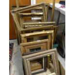 ASSORTED VICTORIAN & LATER GILT GESSO FRAMES