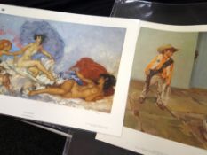 TWO LIMITED EDITION COLOUR PRINTS, comprising Sir William Russell Flint, 'Rococo Aphrodite', (761/