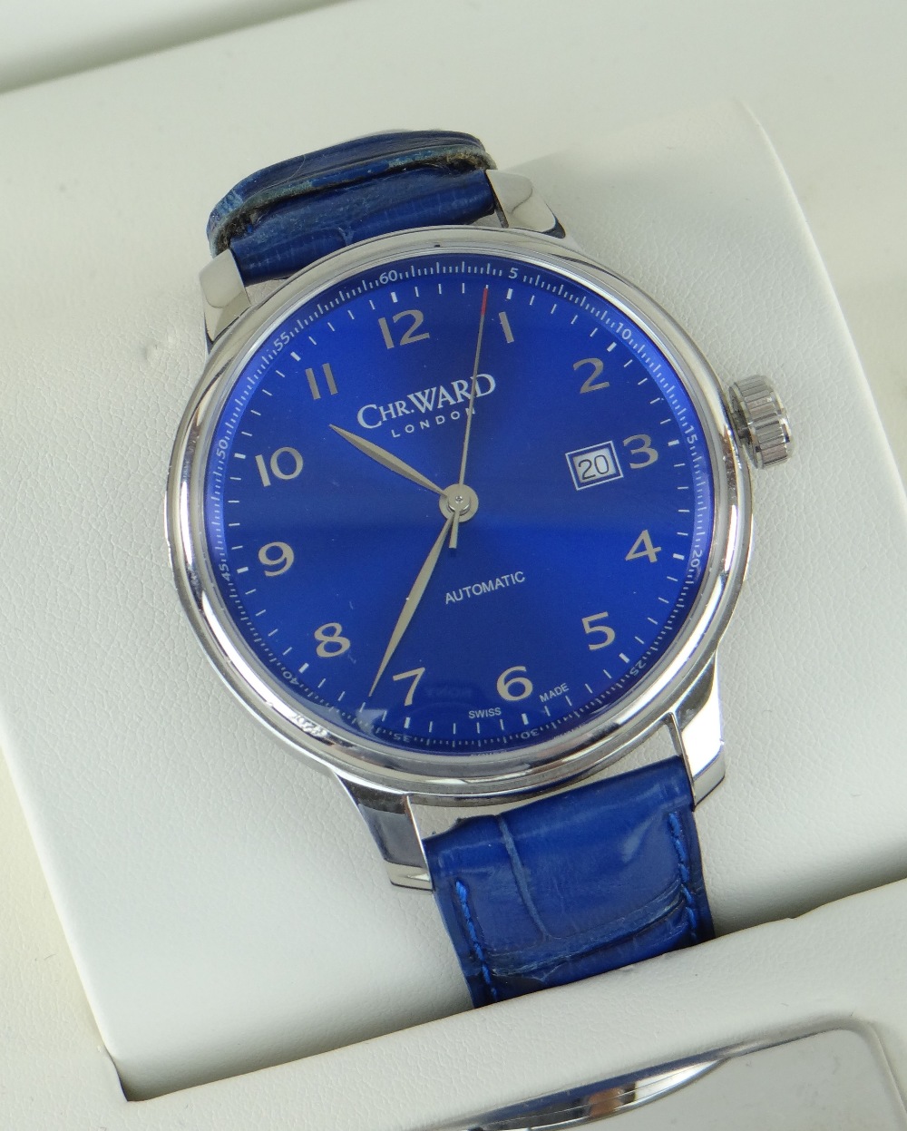 CHRISTOPHER WARD C9 HARRISON AUTOMATIC WRISTWATCH, limited edition number 97/100 in original box