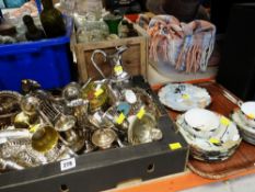 ASSORTED ELECTROPLATED WARES and small quantity of Japanese eggshell porcelain