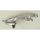 CHROME JAGUAR CAR MASCOT NUMBERED TO BACK FOOT 7'10420'0