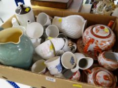 ASSORTED & DECORATIVE CHINA including Japanese red painted tea service