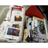 ASSORTED ART CATALOGUES, GALLERY INVITATIONS ETC