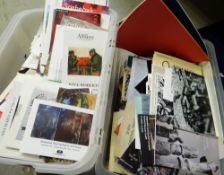 ASSORTED ART CATALOGUES, GALLERY INVITATIONS ETC