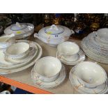 GRINDLEY ART DECO 'CREAM PETAL' PART DINNER SERVICE