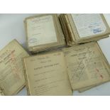 LARGE COLLECTION OF 1940s NAVAL AIRCRAFT SERVICING LOGS with inspection and overhaul details