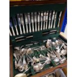 BOXED ARTHUR PRICE SILVER PLATED CANTEEN FOR TWELVE PLACE SETTINGS