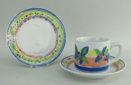 SCHONWALD PORCELAIN TRIO DESIGNED BY PHILIP SUTTON, for the Royal Academy of Arts