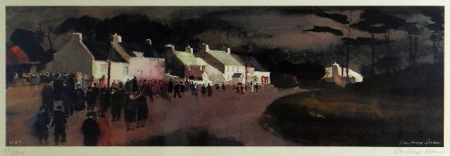 JOHN KNAPP-FISHER limited edition (397/500) colour print - Pembrokeshire scene, entitled 'The Chapel