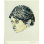 SIR KYFFIN WILLIAMS RA limited edition (14/150) print - head portrait of Tehuelche girl, Norma