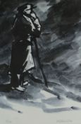 SIR KYFFIN WILLIAMS RA rare limited edition (3/75) giclee print on textured paper - standing