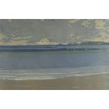 ARTHUR CHARLTON (1917-2007) lithograph - Mumbles Head with sailing boats, Swansea Bay, 39.5 x 58.