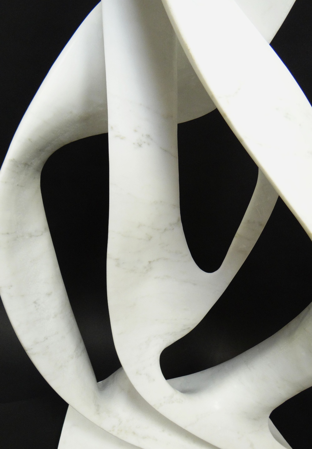 DARREN YEADON Carrera marble sculpture - abstract, entitled 'Santa Maria', signed at base, 112cms - Image 2 of 3