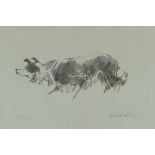 SIR KYFFIN WILLIAMS RA limited edition (75/75) print - 'Mott the Sheepdog', signed fully in