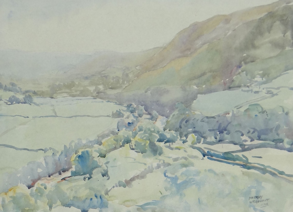 MURRAY MCNEEL CAIRD URQUHART (1880-1972) two unframed watercolours - Gwynedd mountains and la - Image 2 of 3
