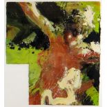 DAVID TRESS mixed media - semi abstract, entitled 'Sunlight, Dancing' on Albany Gallery label verso,