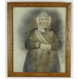 UNKNOWN NINETEENTH CENTURY PHOTOGRAPHER black and white on paper laid to board - standing portrait