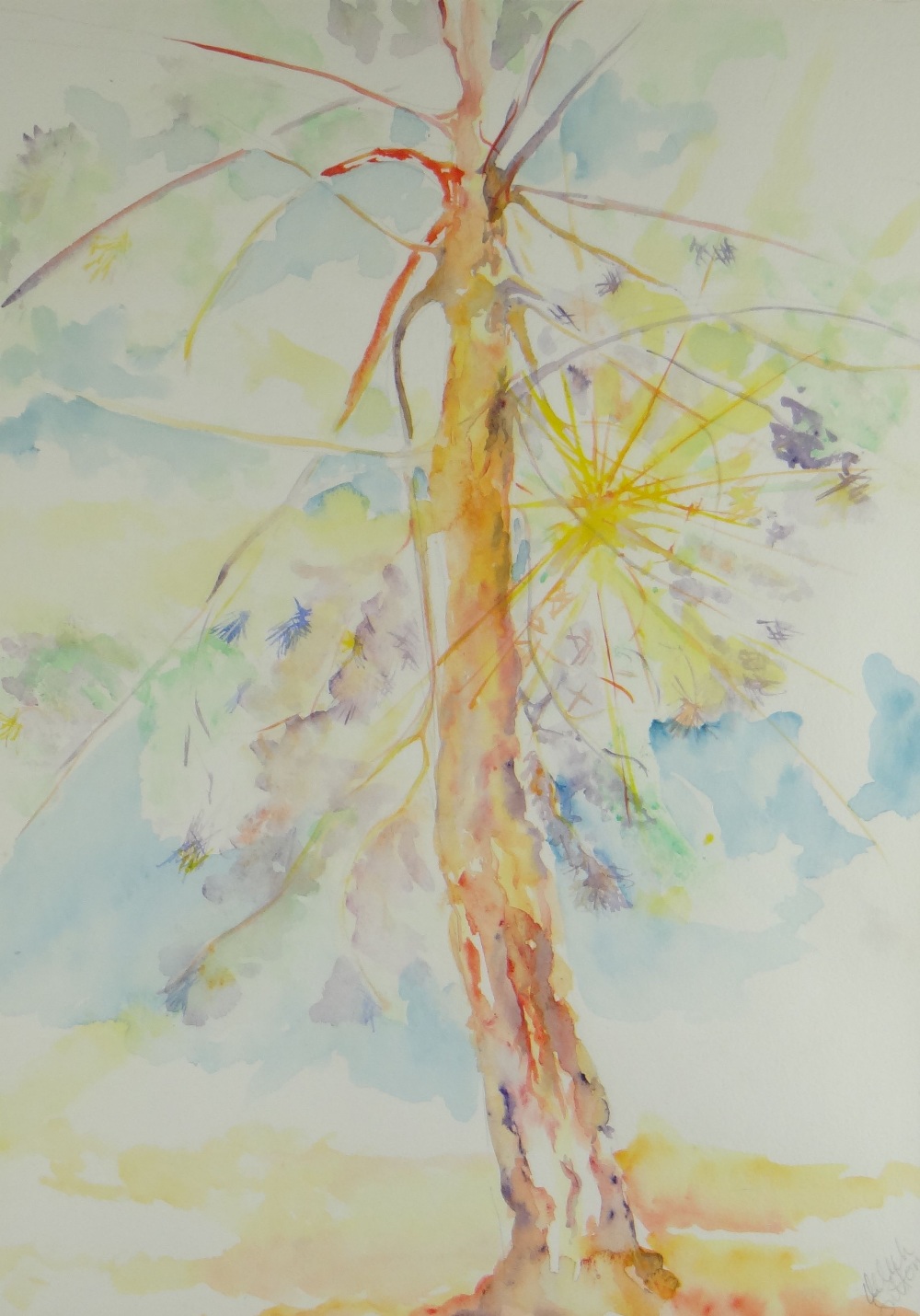 PHILIP SUTTON RA watercolours, a pair - treescapes, one signed, 41 x 58cms and 58 x 41cms - Image 2 of 3