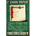 PARLIAMENT RECRUITING COMMITTEE colour lithograph - colour Welsh language propaganda poster for