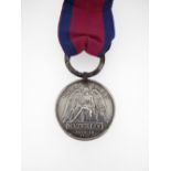 MEDAL: WATERLOO, 1815 (FRANCIS HARRIS. 2nd BATT. 35th REG. FOOT) with original steel clip,