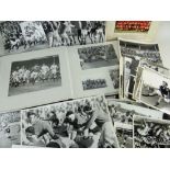 AN INTERESTING COLLECTION OF CIRCA 1970s PRESS PHOTOGRAPHS RELATING TO SPORTING OCCASIONS majority