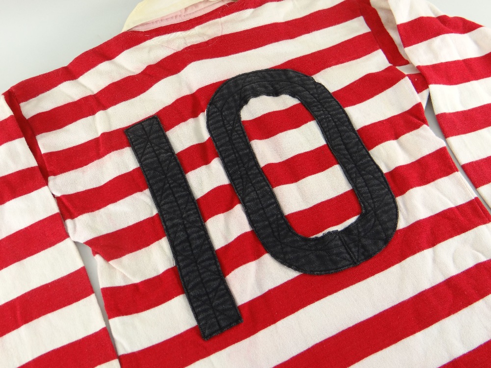 RARE 1955 MATCH WORN RUGBY UNION JERSEY FOR WALES & ENGLAND v IRELAND & SCOTLAND played in by prop - Image 5 of 5