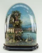 A ROCKING SHIP MUSICAL AUTOMATON, FRENCH LATE 19TH CENTURY, oval base enclosing two-air cylinder