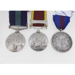 MEDALS: SECOND CHINA WAR MEDAL (UNNAMED) with clasp for Canton 1857, King George V General Service