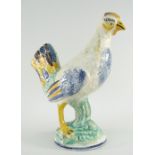 RARE PRATTWARE POTTERY FIGURE OF A HEN, CIRCA 1790/1810, crisply modeled and incised, brightly