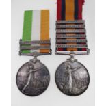 MEDALS: BOER WAR PAIR comprising Queen's South Africa Medal (5321 Corpl J. W. Stanley, RL: WT: