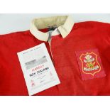 1963 LLANELLY RUGBY UNION JERSEY MATCH WORN BY NORMAN GALE AGAINST NEW ZEALAND played on December